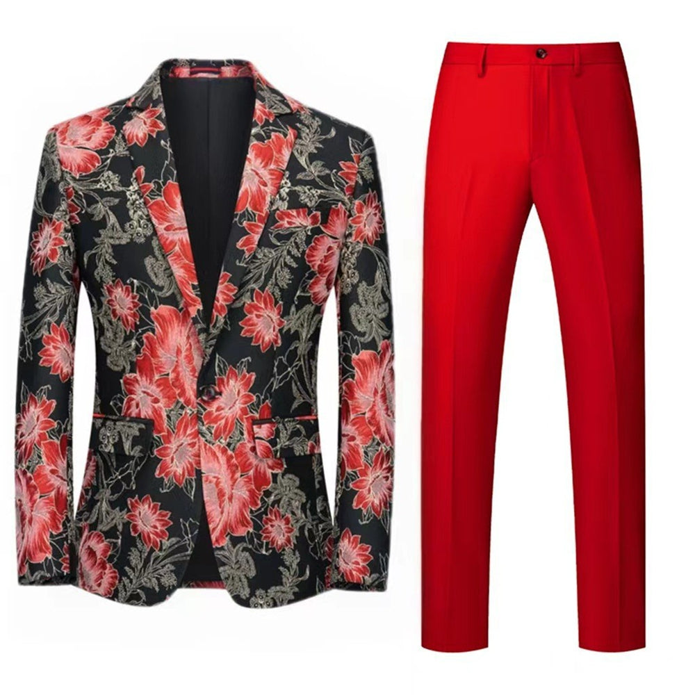 Tailored Fit Single Breasted One-button 2 Pieces Men's Wedding Suits
