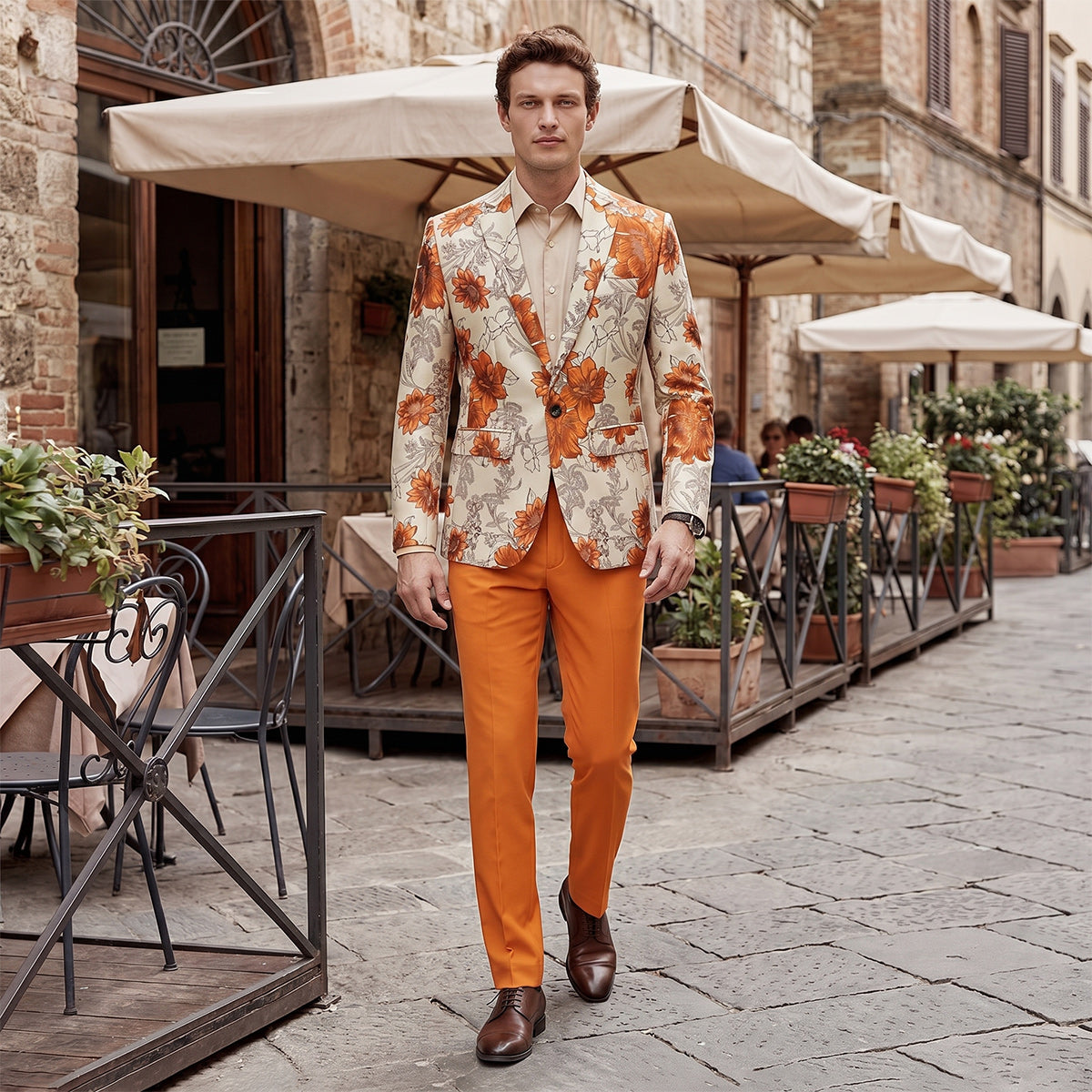 Tailored Fit Single Breasted One-button 2 Pieces Men's Wedding Suits