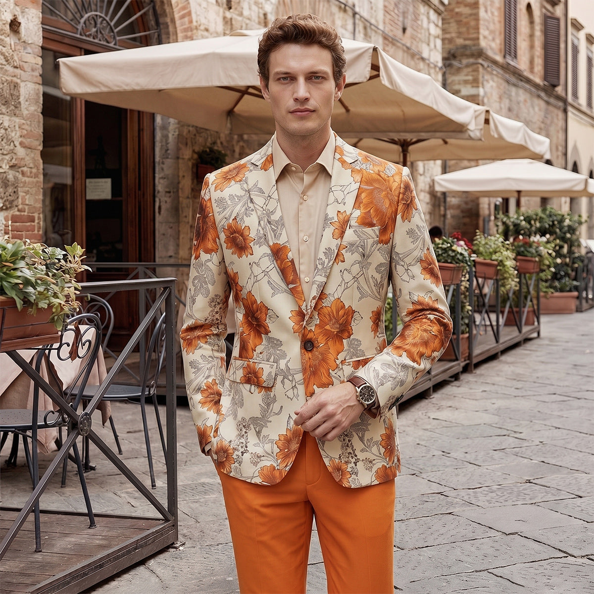 Tailored Fit Single Breasted One-button 2 Pieces Men's Wedding Suits